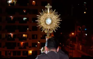 Exposição do Santíssimo Sacramento do telhado da Paróquia Santo Antônio de Pádua. Créditos: David Lizarzaburo