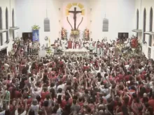 Festa de são Jorge na paróquia de Quintino, no Rio de Janeiro.