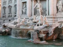 Fontana di Trevi, em Roma.