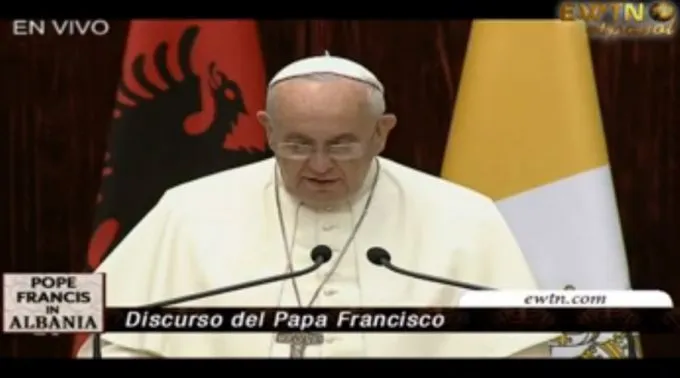 FranciscoAlbania_CapturaEWTN1.jpg ?? 