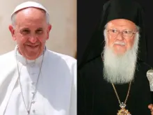 O Papa Francisco e Bartolomeu I 