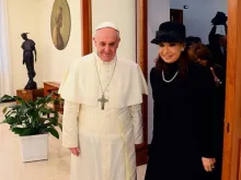 Papa Francisco e Cristina Fernández.