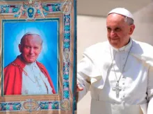 São João Paulo II e Papa Francisco
