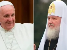 Papa Francisco e Patriarca Kirill de Moscou