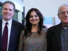 Greg Burke, Paloma García Ovejero e o Pe. Federico Lombardi