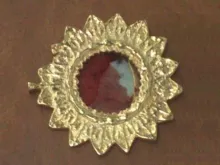 Foto da hóstia consagrada publicada pelo site da Arquidiocese de Guadalajara