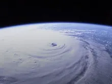 O furacão Florence visto do espaço.