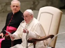 Papa Francisco durante a Audiência Geral 