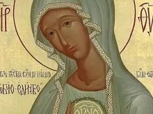 Ícone bizantino de Nossa Senhora de Fátima. Crédito: Pe. Aleksander Burgos.