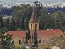 Campanário da Igreja da Santa Cruz, em Nicósia, Chipre