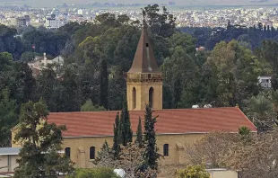 Campanário da Igreja da Santa Cruz, em Nicósia, Chipre
