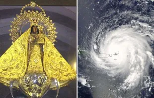 Imagem Virgem do Cobre - Furacão Irma 