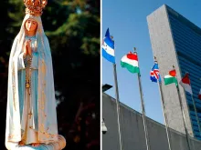 Imagem de Nossa Senhora de Fátima - Sede da ONU em Nova Iorque 