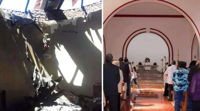 IncendioPCristoRey2enero_Consagraciontemploreconstruido_TwitterQuintanillaY_FacebookGiacomoValenza071217.jpg ?? 