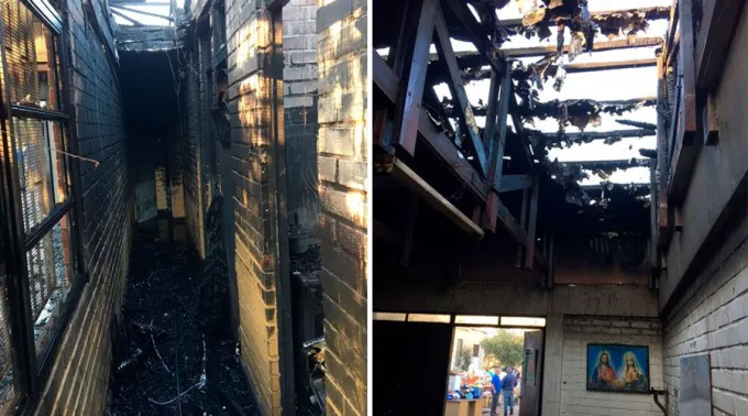 IncendioParroquiaSanRicardo_DiocesisSanBernardo190418.jpg ?? 