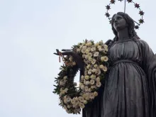 Imaculada Conceição na Praça de Espanha, em Roma.