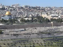 Vista panorâmica da cidade de Jerusalém.