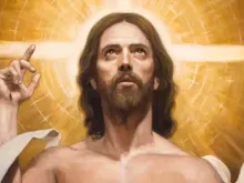 Jesus Ressuscitado, na pintura de Raúl Berzosa.