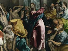 Jesus expulsa os vendedores do templo, pintura de ‘El Greco’.