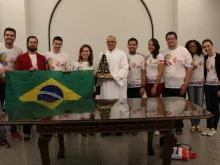 Jovens brasileiros voluntários da JMJ.