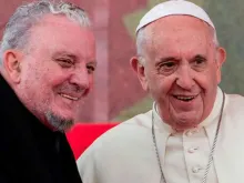 Kiko Argüello e Papa Francisco no 50° aniversário do Caminho em Roma, em maio de 2018