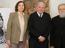 María Ascensión Romero, Kiko Argüello e Pe. Mario Pezzi.