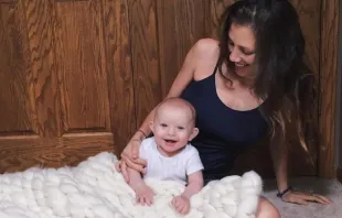 Kristin e seu sexto filho 