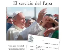 Capa da edição argentina do L'Osservatore Romano.