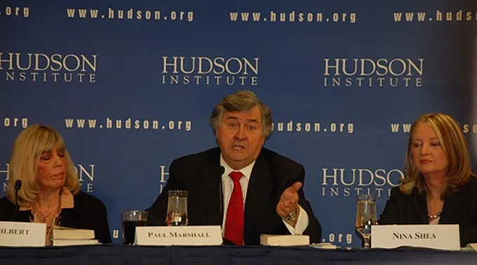 L_R_Lela_Gilbert_Paul_Marshall_and_Nina_Shea_take_part_in_a_panel_at_the_Hudson_Institute_on_March_27_2013_Credit_Addie_Mena_CNA_CNA_3_27_13.jpg ?? 