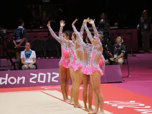 Seleção russa de ginástica rítmica russa, nas Olimpíadas de Londres, em 2012 
