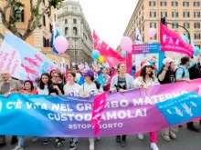 Manifestação pela Vida nas ruas de Roma