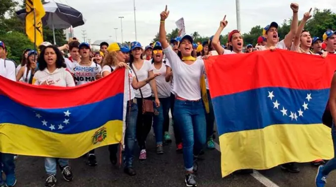 ManifestacionEnVenezuela_FacebookVoluntadPopular170517.jpg ?? 
