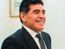 Diego Armando Maradona. Crédito: Vatican Media
