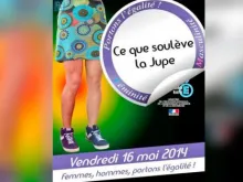 O cartaz da polêmica iniciativa das autoridades francesas