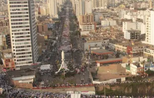 Marcha pela Vida 2016 em Lima, no dia 12 de fevereiro.