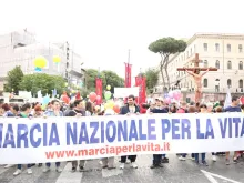 Marcha pela vida 2016 em Roma 