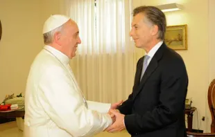 Papa Francisco e o Presidente da Argentina, Mauricio Macri