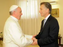 Papa Francisco e o Presidente da Argentina, Mauricio Macri