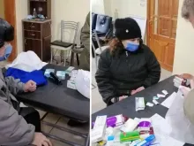 Cidadãos sírios recebem remédios da Ajuda à Igreja que Sofre
