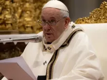 Papa Francisco na Missa Crismal de Quinta-feira Santa. 