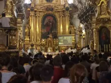 Missa em memória do Pe. Hamel na igreja de São Floriano. Crédito: Alvaro de Juana