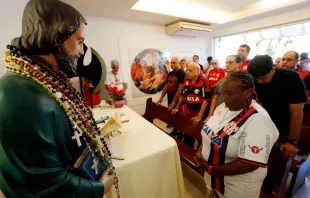 Missa de são Judas Tadeu na sede do Flamengo