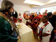 Missa de são Judas Tadeu na sede do Flamengo