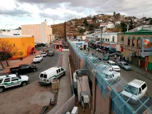 Uma parte do muro na fronteira entre os Estados Unidos e o México.