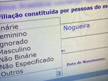 Cadastro para emissão de carteira de identidade.