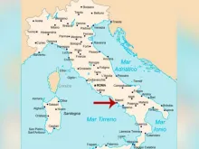  Mapa da Itália. Domínio Público