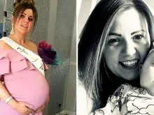 Natalie Halson e sua pequena Mirabelle. Crédito: Natalie Halson