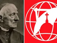 Cardeal John Henry Newman e a logo da EWTN