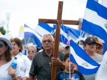 Peregrinação em apoio a bispos na Nicarágua em 2018