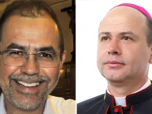 Bispo nomeado de Bonfim, Pe. Hernaldo Pinto Farias, e novo Bispo de Foz do Iguaçu, Dom Sérgio de Deus Borges